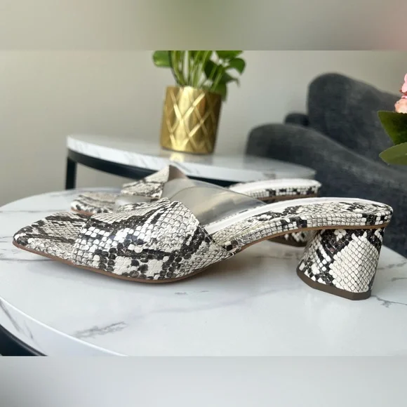 Zara Sandal- 1 1/2" Heels in Python color, Size 8. - Picture 10 of 16